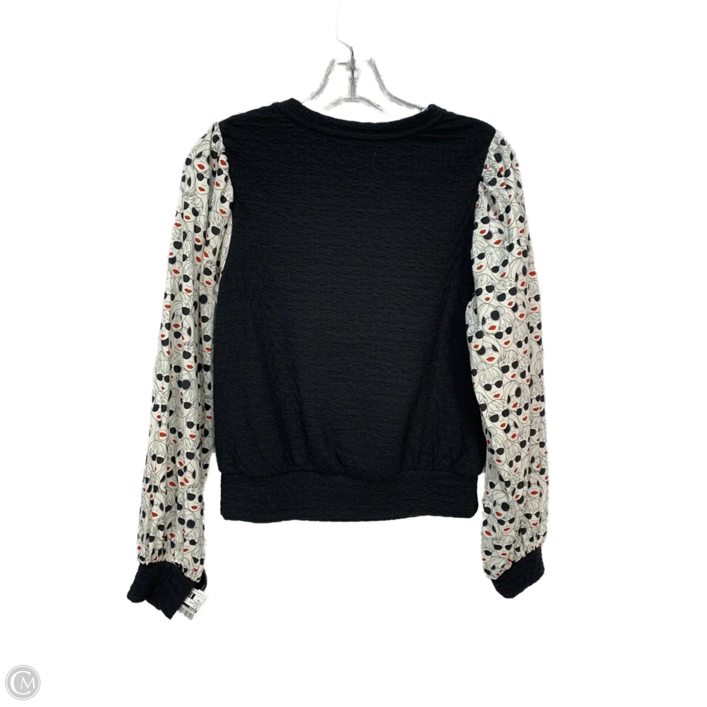 Top Long Sleeve By Porridge In Black & White, Size: Xs