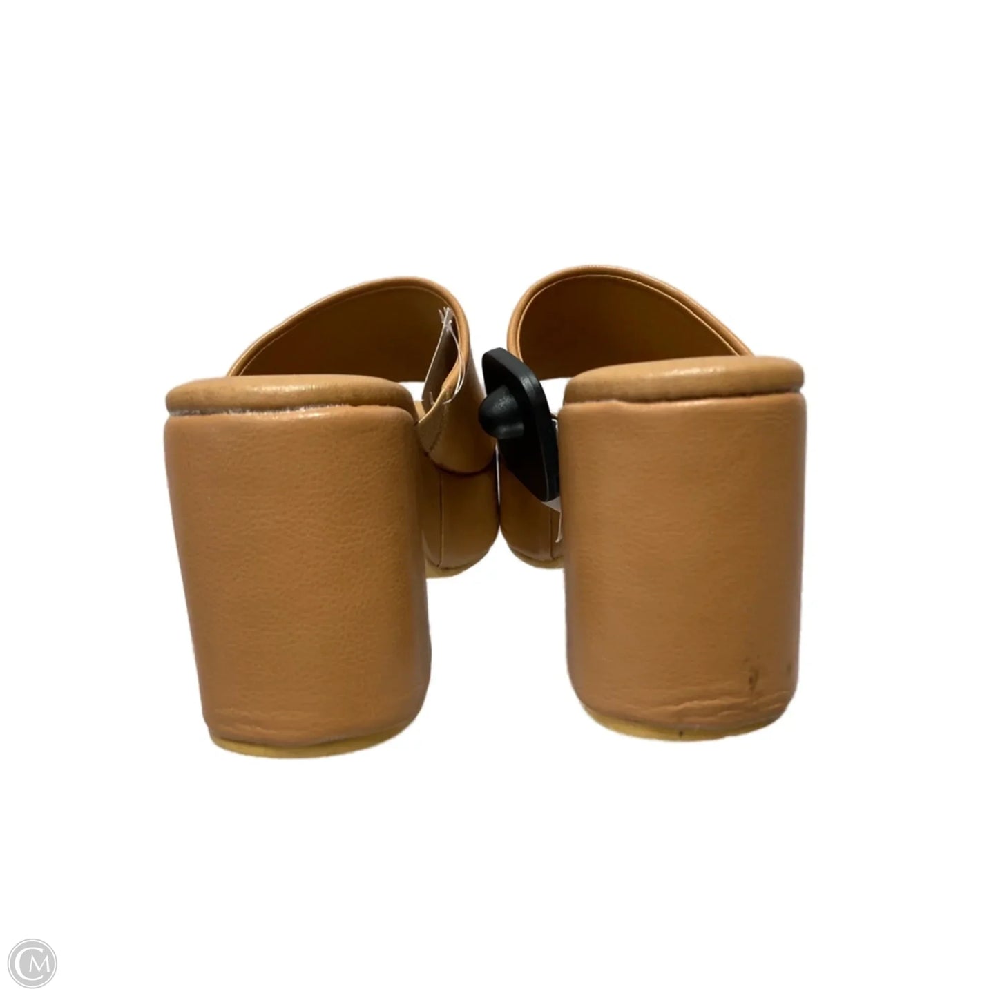 Sandals Heels Platform By Anthropologie In Tan, Size: 7