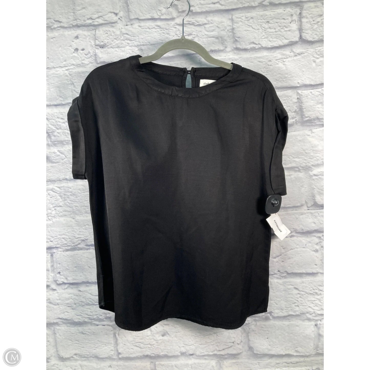 Top Short Sleeve By Cloth & Stone In Black, Size: S