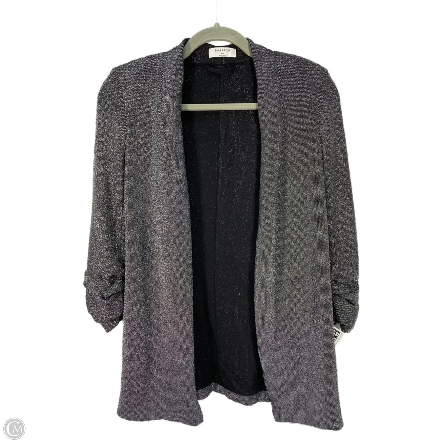 Blazer By Babaton In Black & Silver, Size: Xs