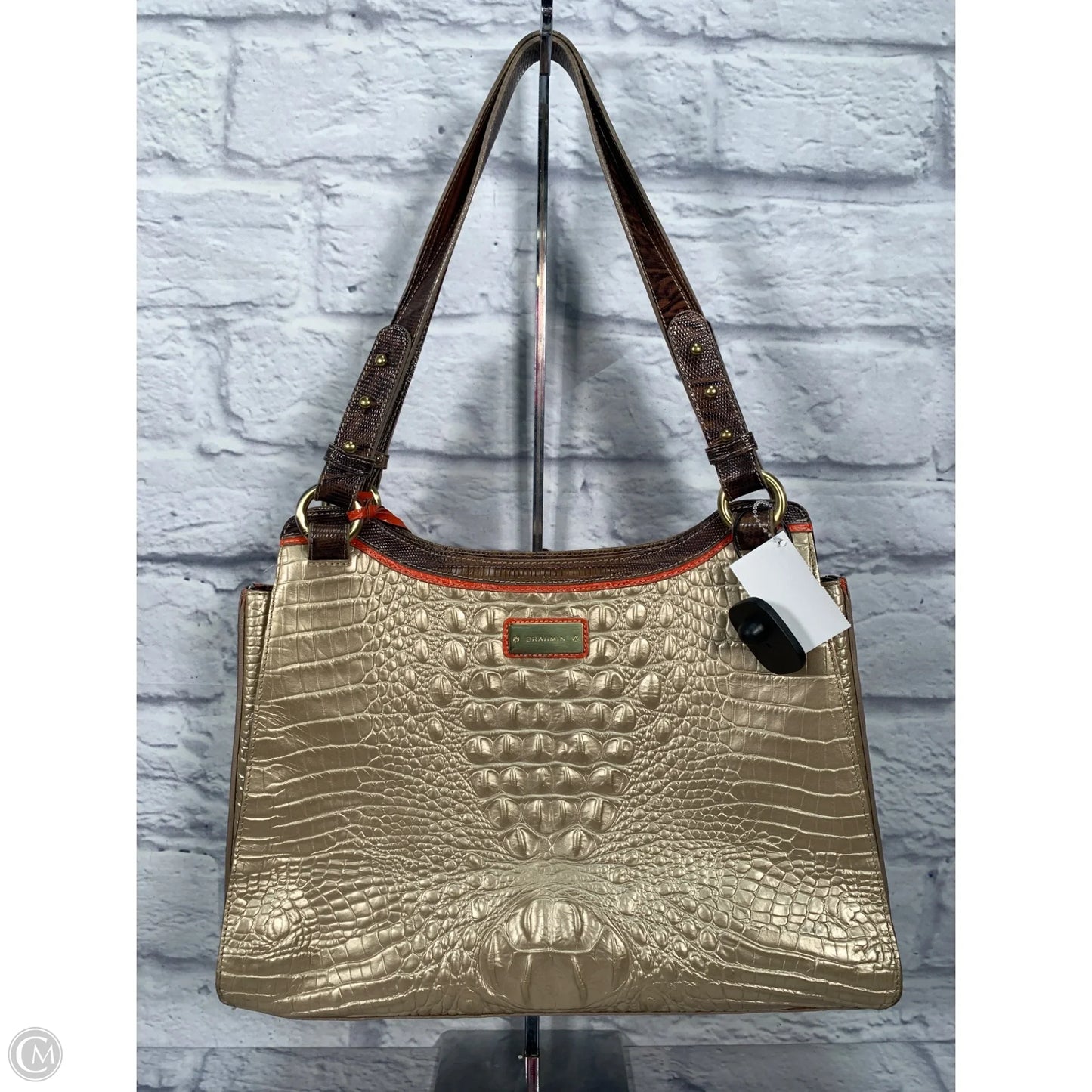 Handbag Designer By Brahmin, Size: Large