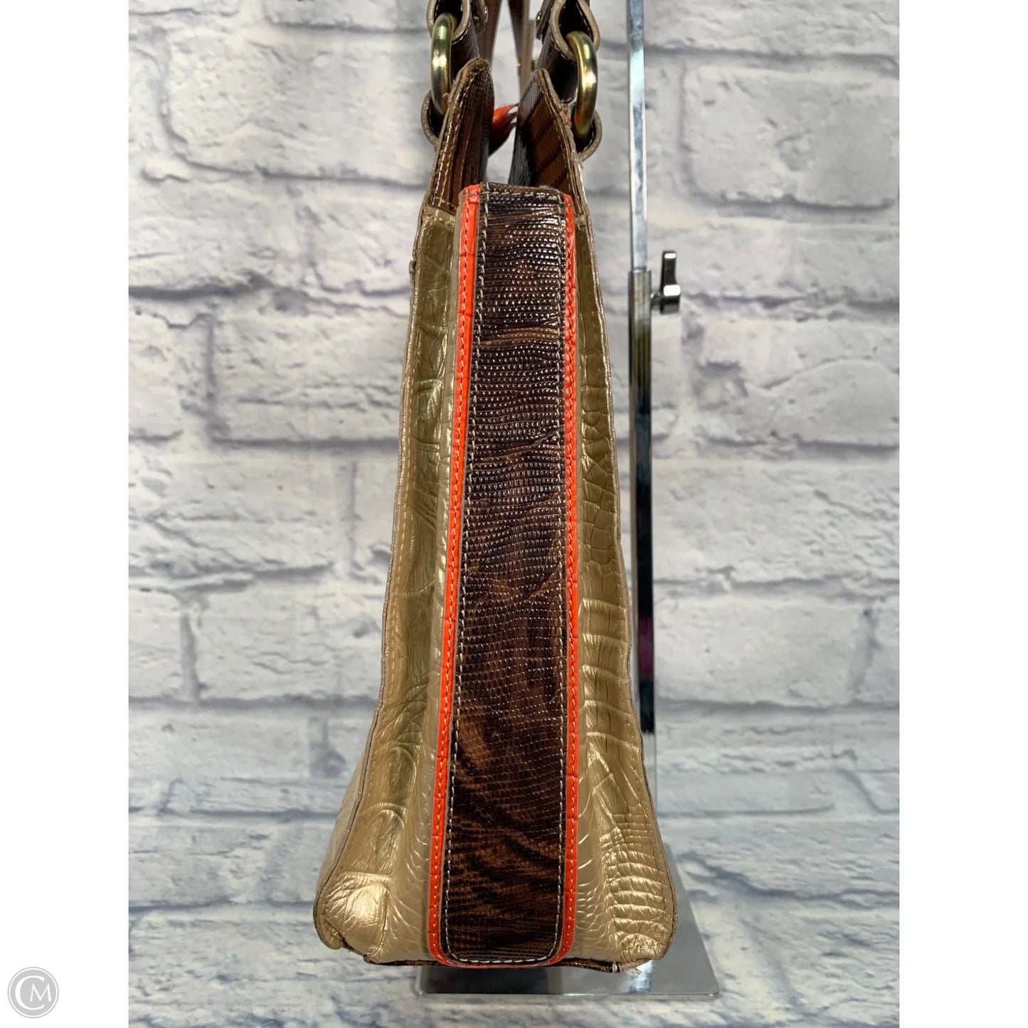 Handbag Designer By Brahmin, Size: Large