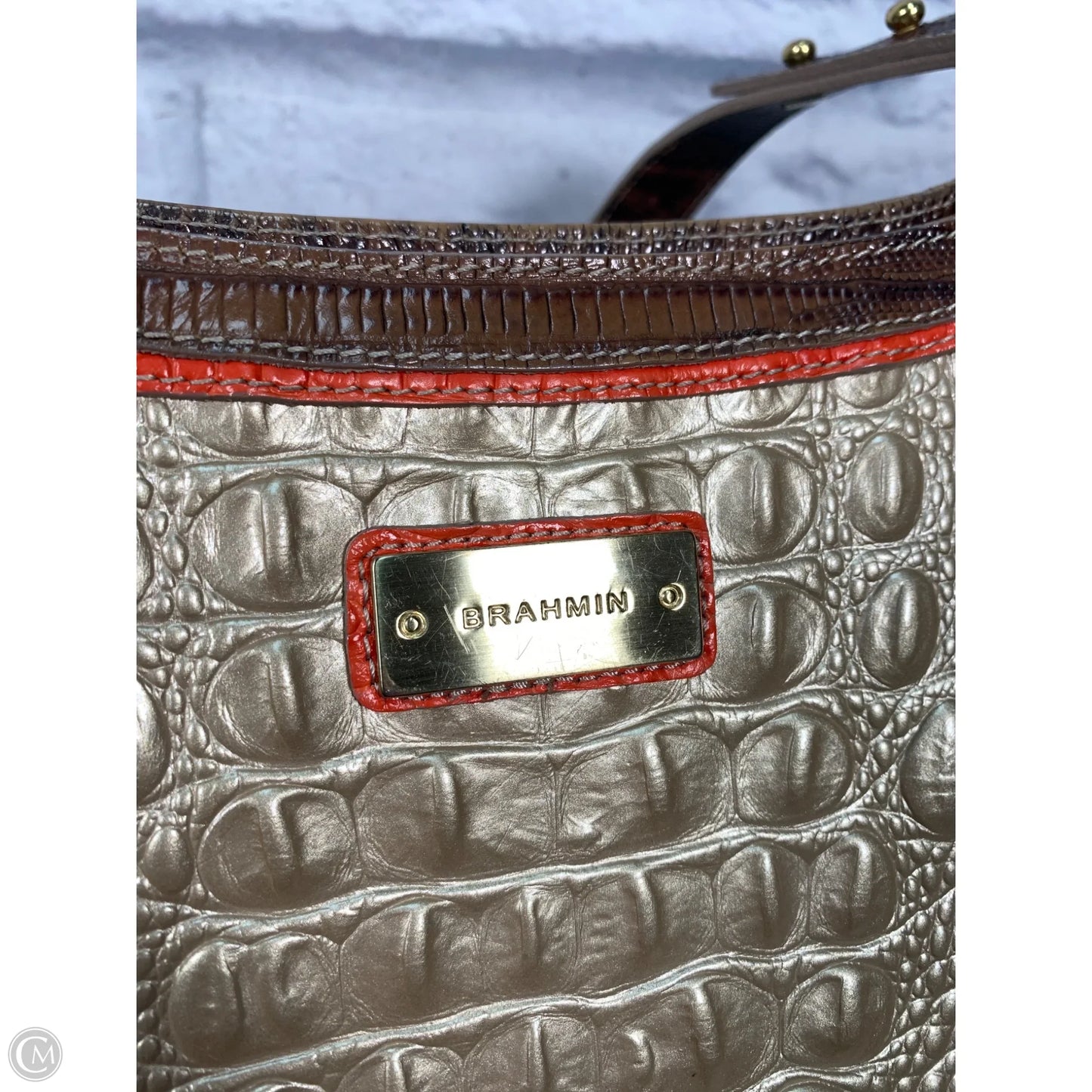 Handbag Designer By Brahmin, Size: Large