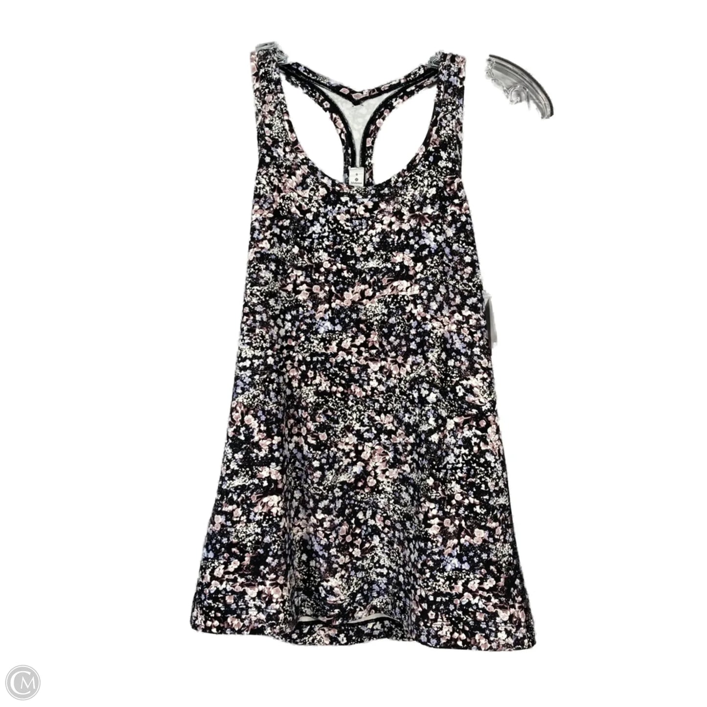 Athletic Tank Top By Lululemon In Black & Purple, Size: M