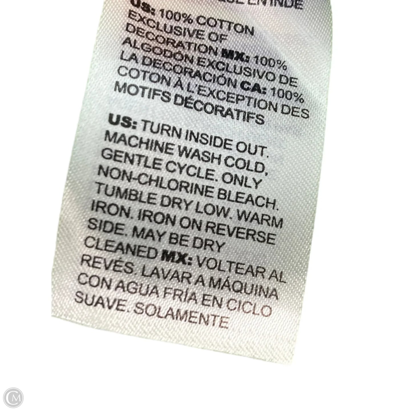 Top Long Sleeve By Chicos In Blue & White, Size: M