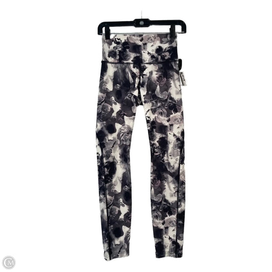 Athletic Leggings By Lululemon In Black & Grey, Size: S