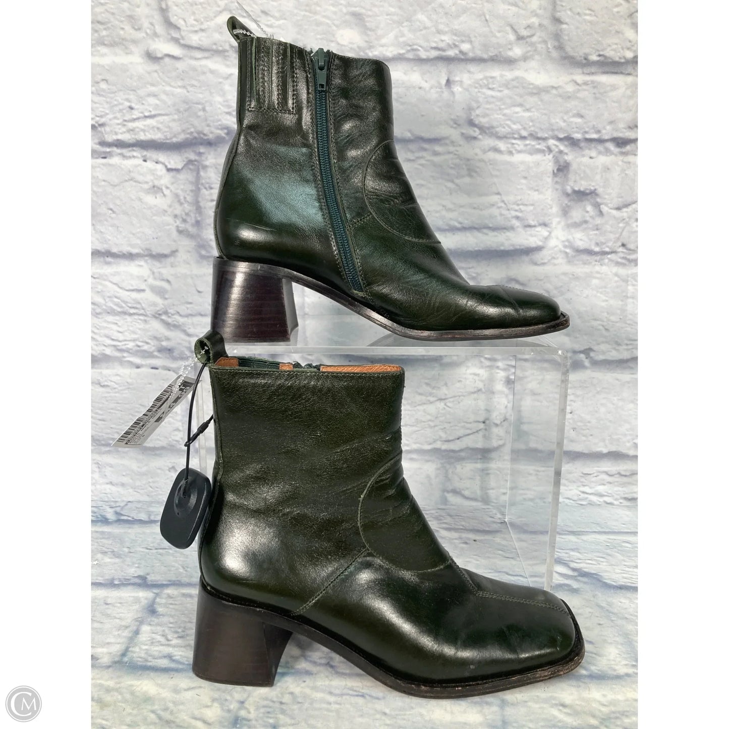 Boots Ankle Heels By Jeffery Campbell In Green, Size: 8