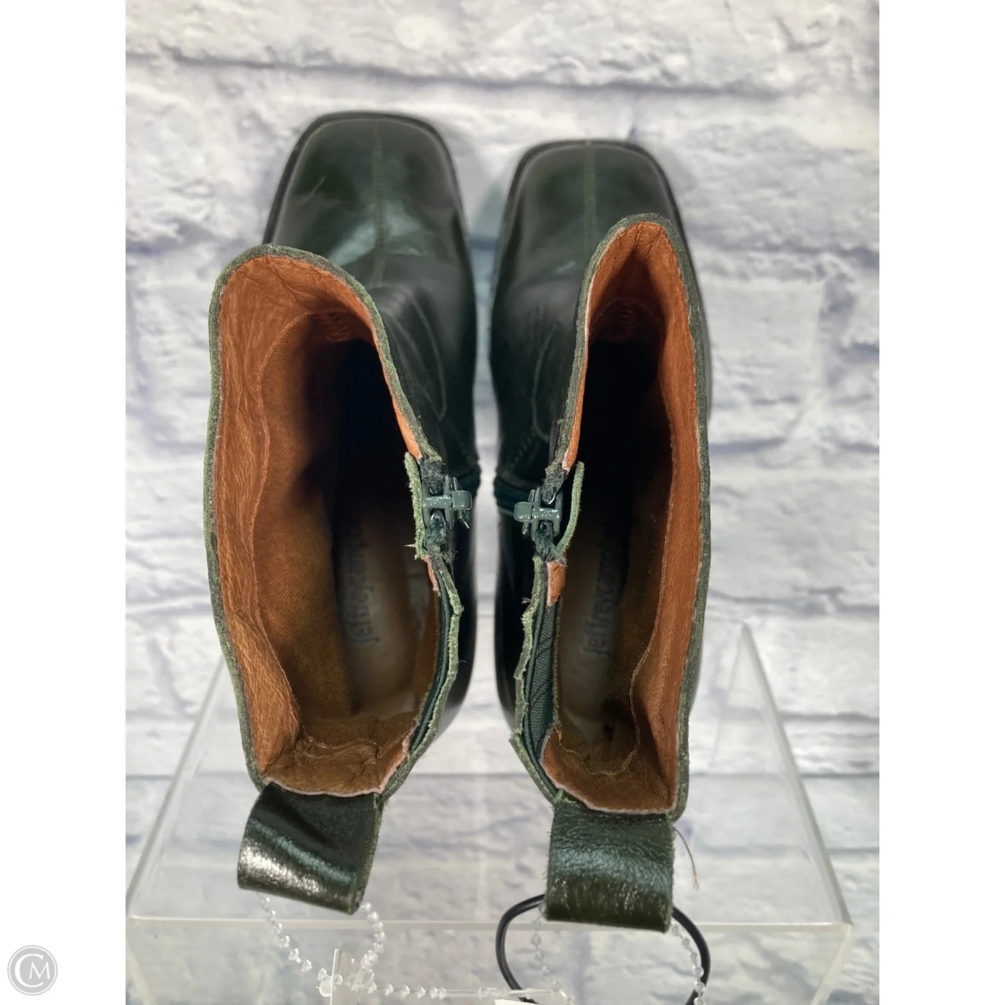 Boots Ankle Heels By Jeffery Campbell In Green, Size: 8