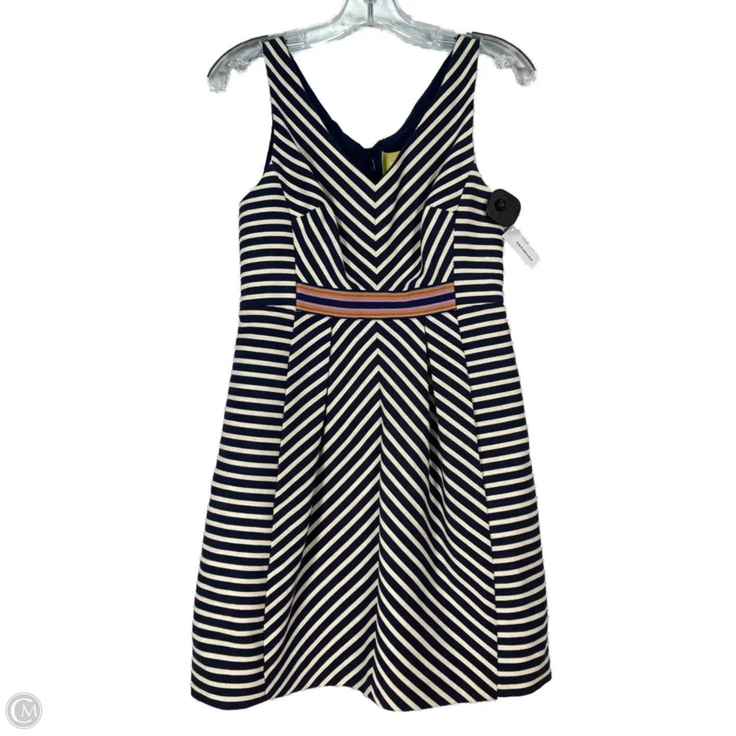 Dress Party Short By Maeve In Blue & Cream, Size: Sp