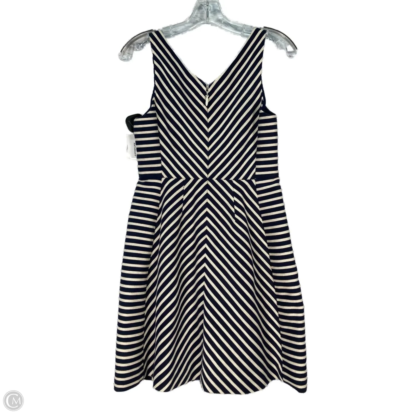 Dress Party Short By Maeve In Blue & Cream, Size: Sp