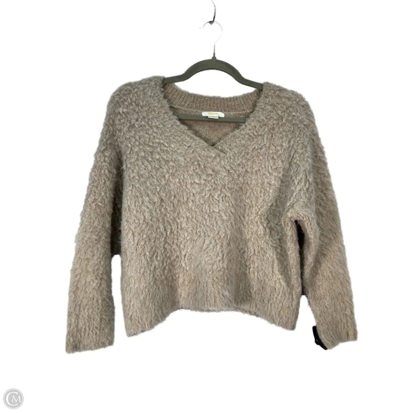Sweater By Maeve In Tan, Size: Xxsp