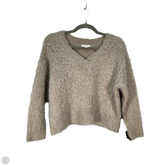 Sweater By Maeve In Tan, Size: Xxsp