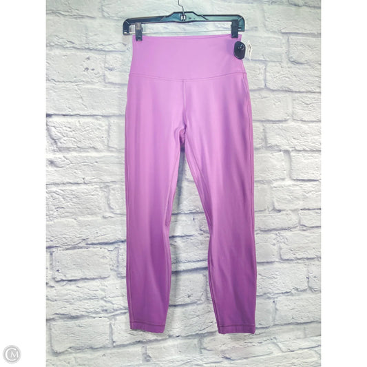 Athletic Leggings By Lululemon In Purple, Size: S