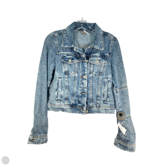 Jacket Denim By Free People In Blue, Size: Xs