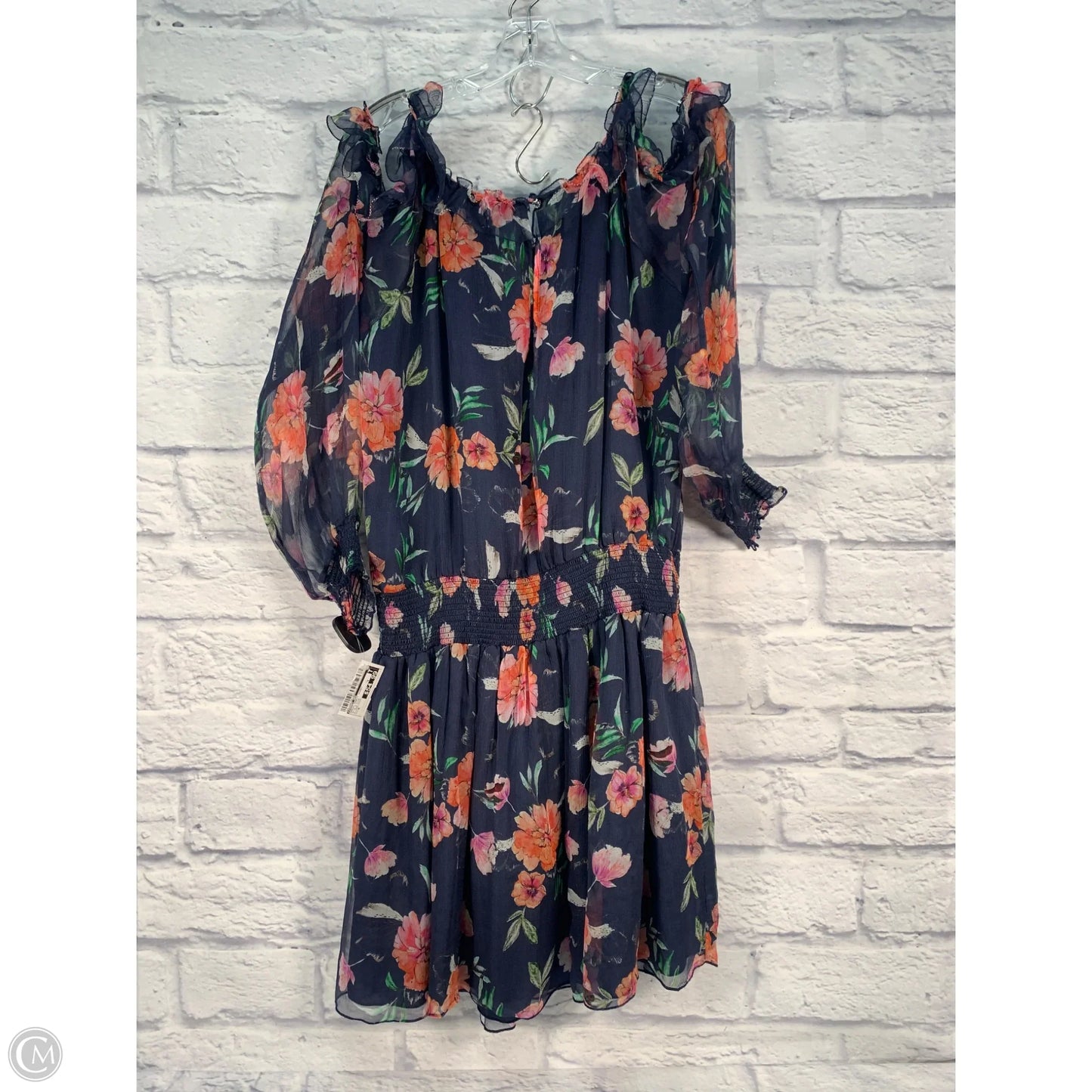 Dress Party Short By Johnny Was In Blue & Pink, Size: M