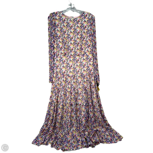 Dress Party Long By Boden In Blue & Pink, Size: S