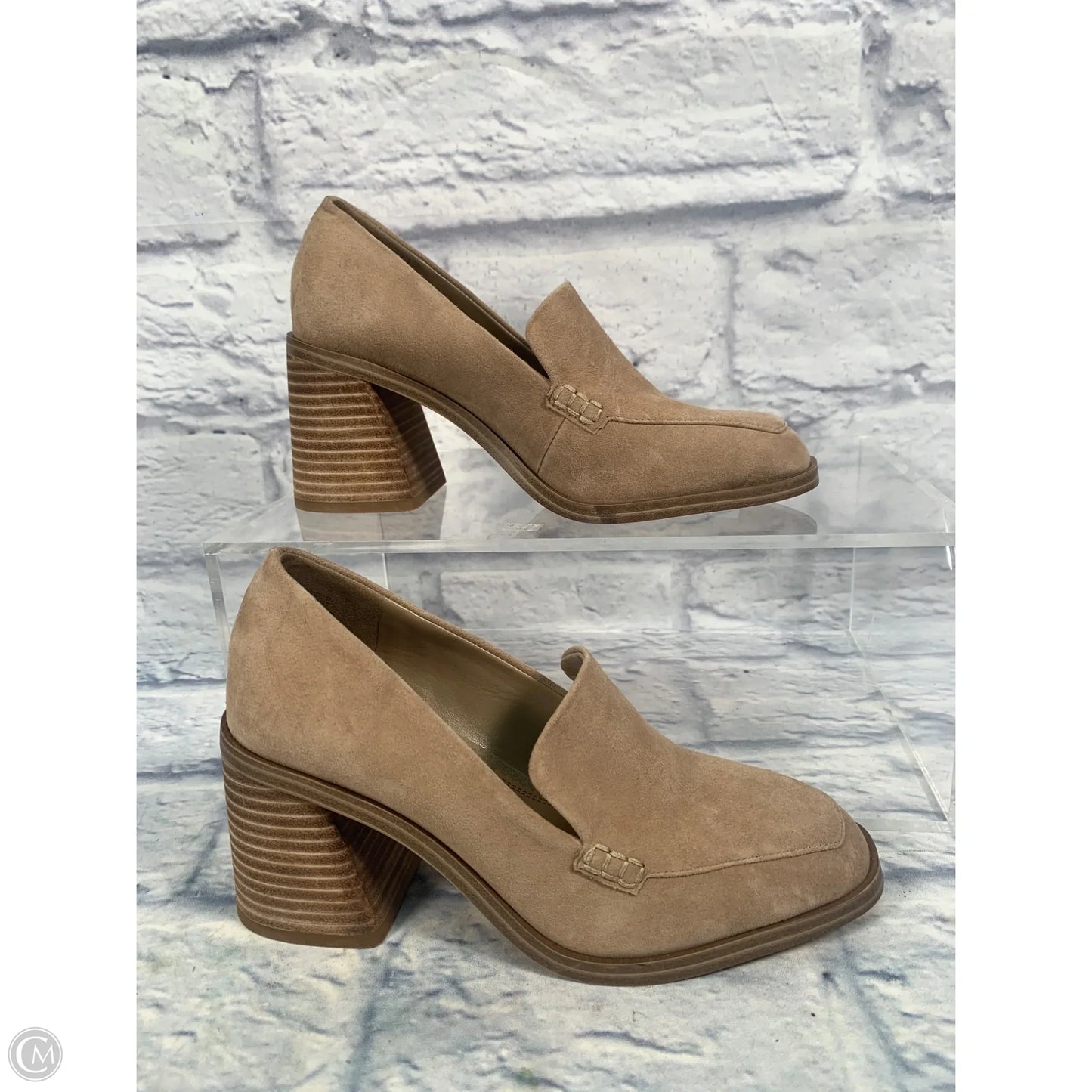 Shoes Heels Block By Vince Camuto In Tan, Size: 6.5