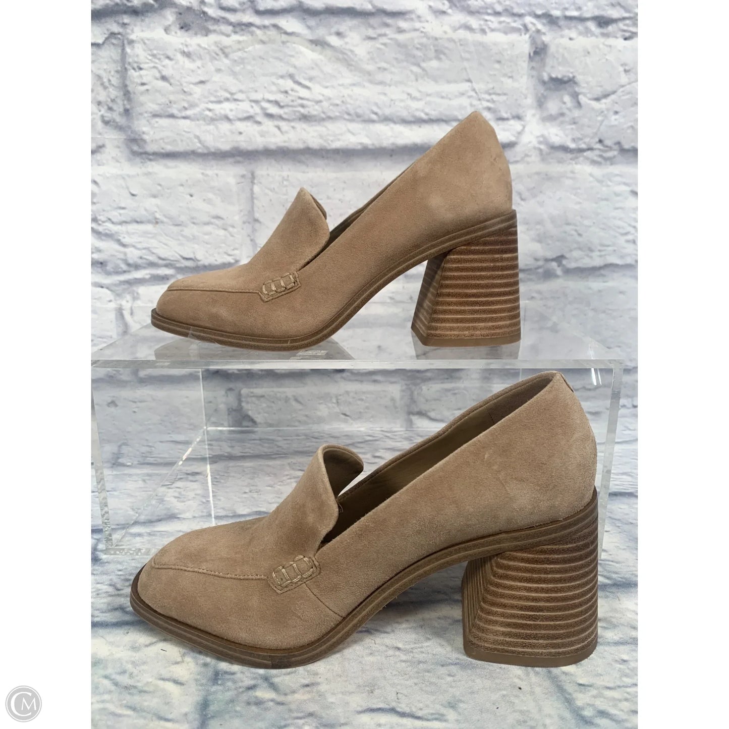 Shoes Heels Block By Vince Camuto In Tan, Size: 6.5