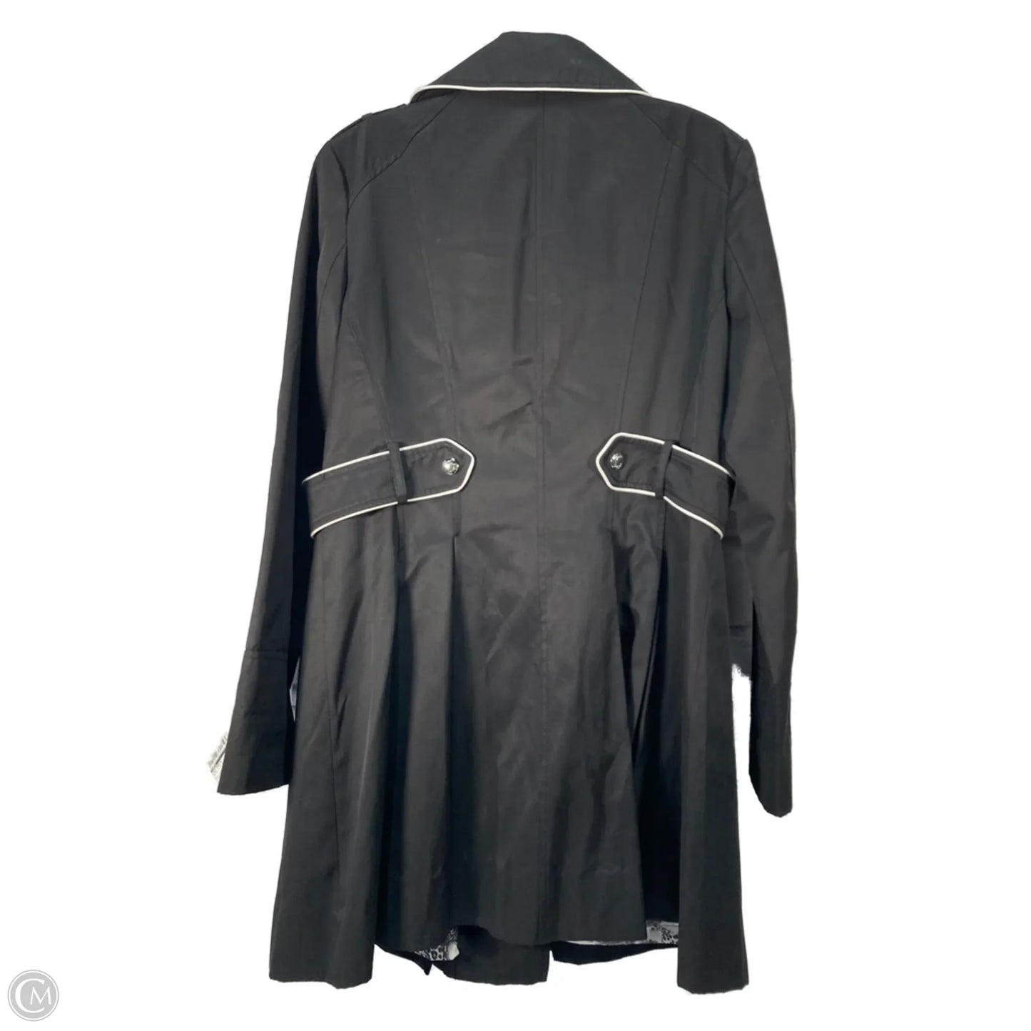 Coat Peacoat By Guess In Black & White, Size: L