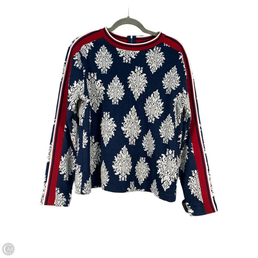 Sweatshirt Crewneck By English Factory In Blue & Red & White, Size: L