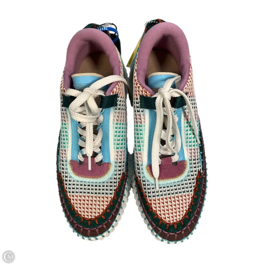 Shoes Luxury Designer By Chloe In Multi-colored, Size: 8.5