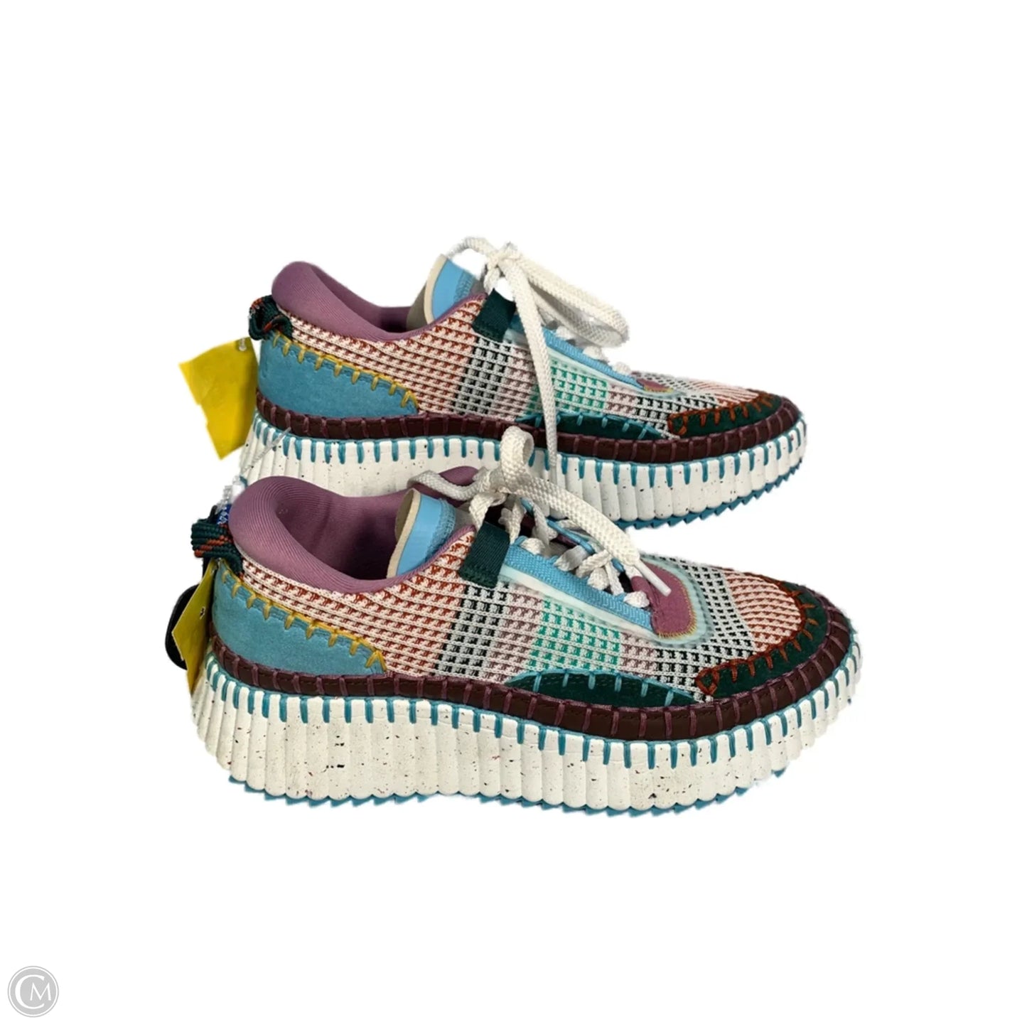 Shoes Luxury Designer By Chloe In Multi-colored, Size: 8.5