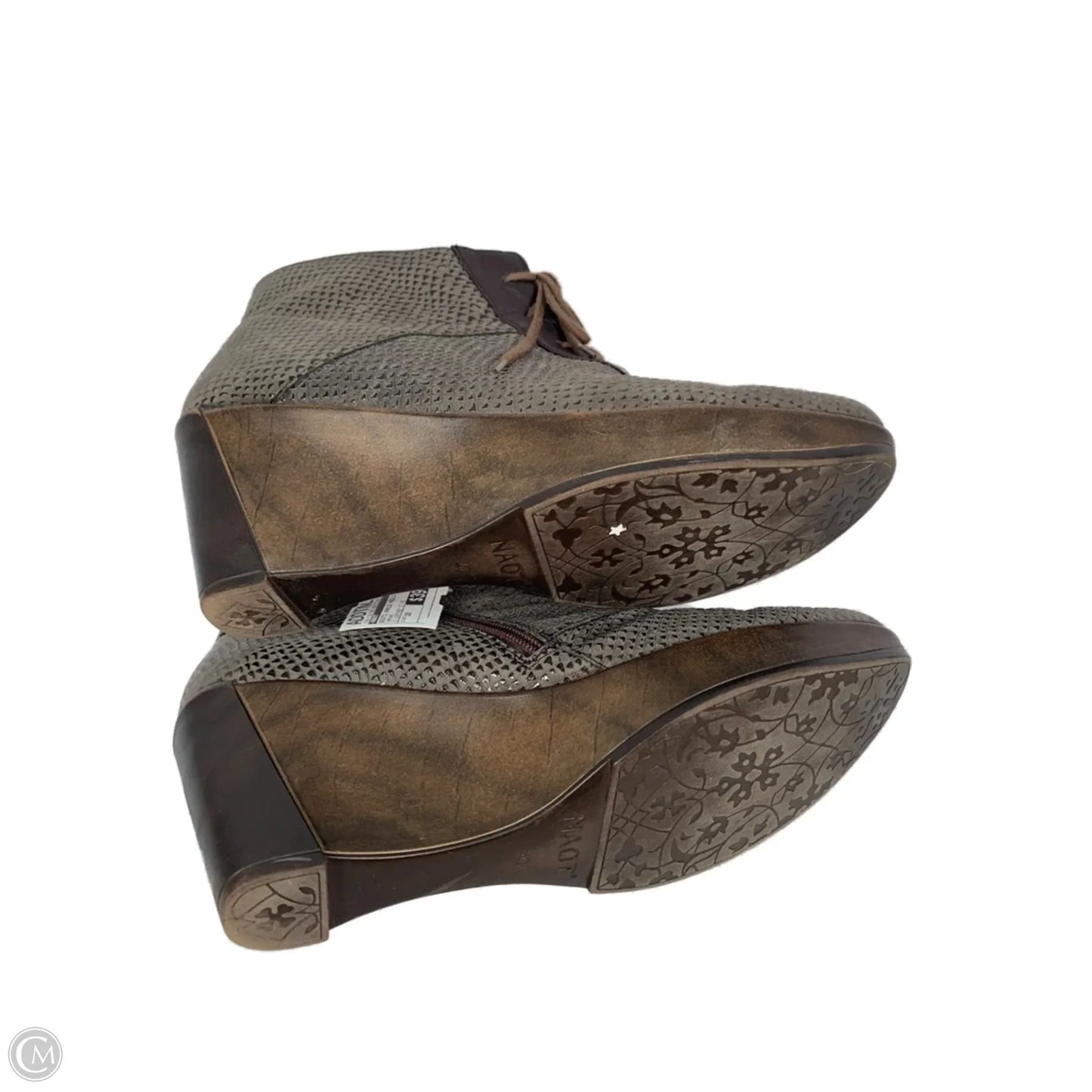 Boots Ankle Heels By Naot In Brown, Size: 10