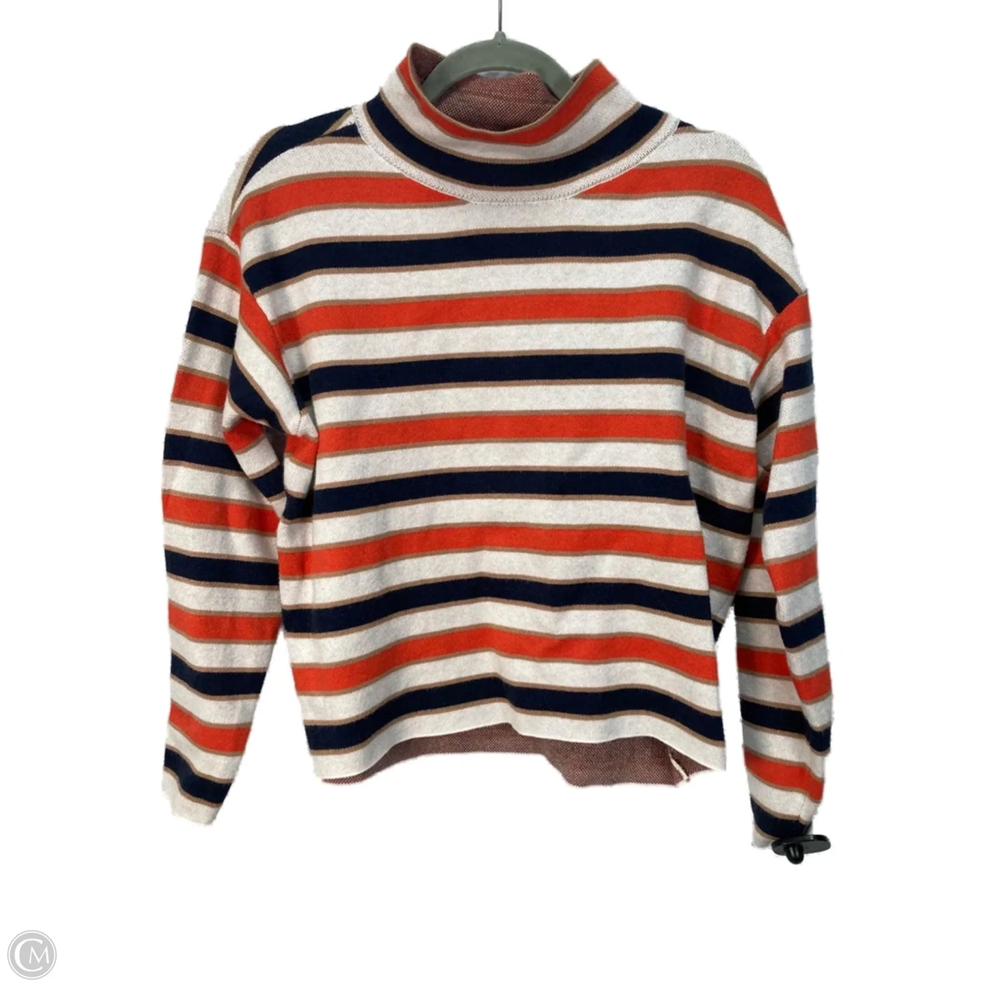 Sweater By Maeve In Blue & Orange, Size: Xs