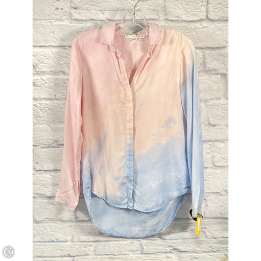 Top Long Sleeve By Cloth & Stone In Blue & Pink, Size: Xs