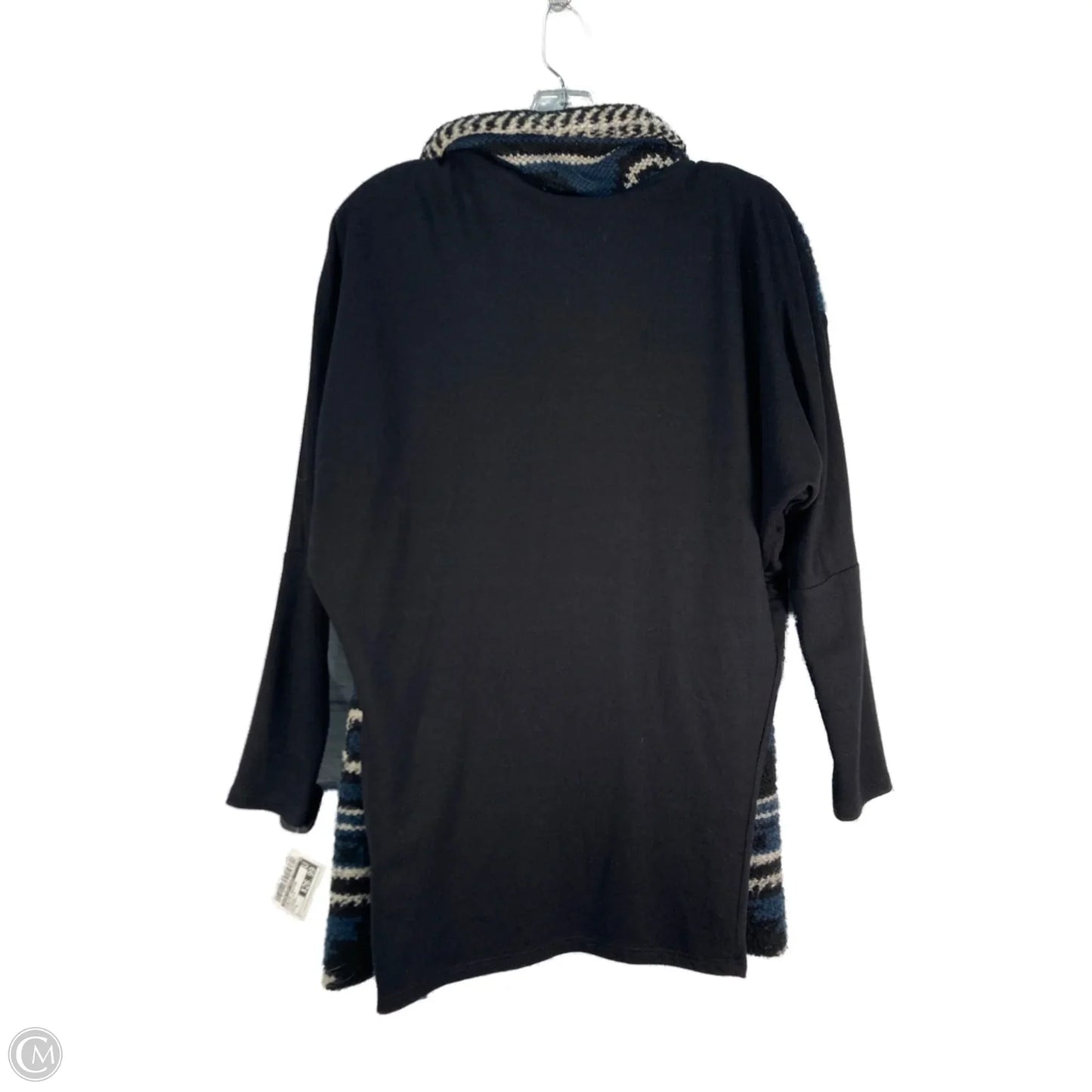 Sweater Cardigan By Dolan Left Coast In Black & Blue, Size: S