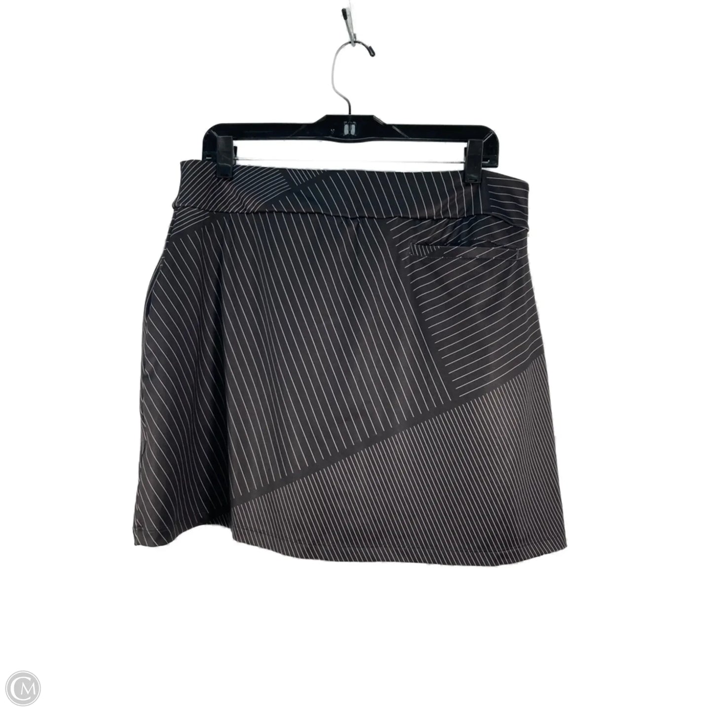 Athletic Skort By Nike In Black & White, Size: L