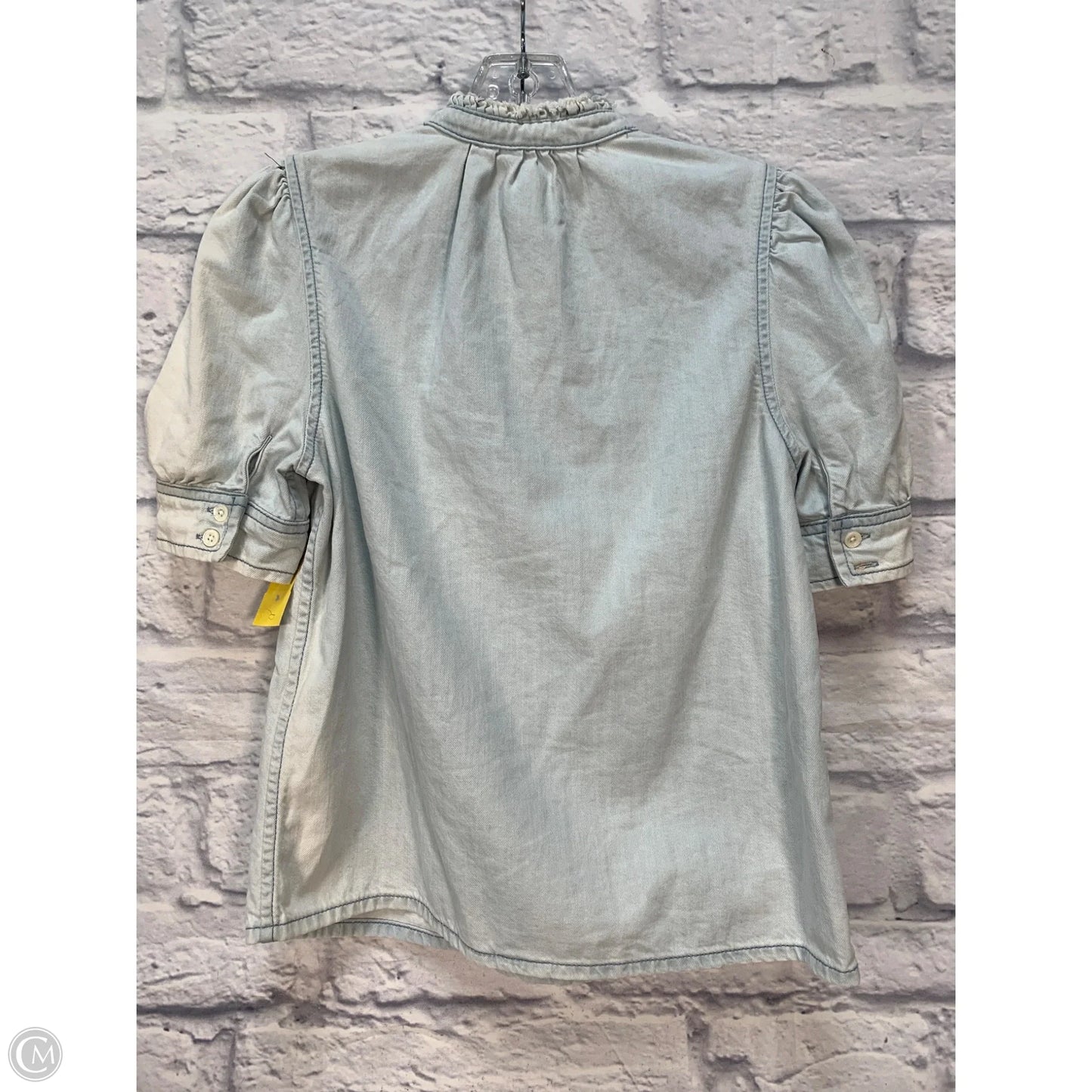 Top Short Sleeve By Frame In Blue, Size: Xs