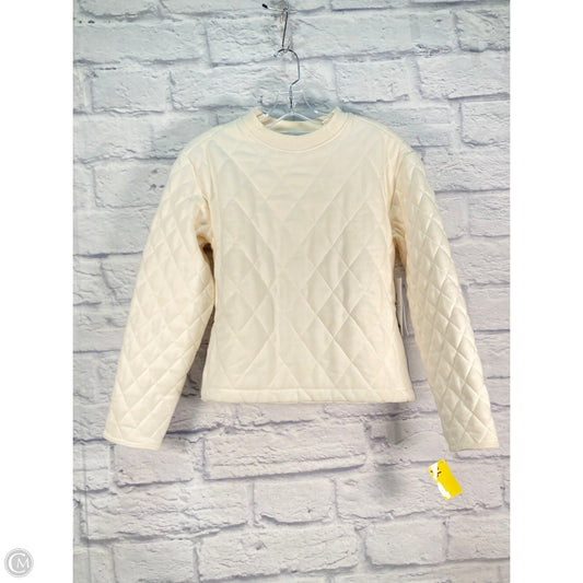 Sweatshirt Crewneck By Athleta In Cream, Size: Xxs