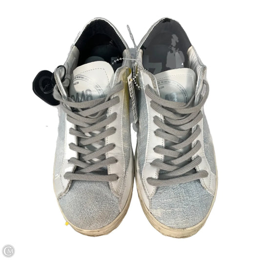 Shoes Sneakers By P448 In Blue & Grey, Size: 10