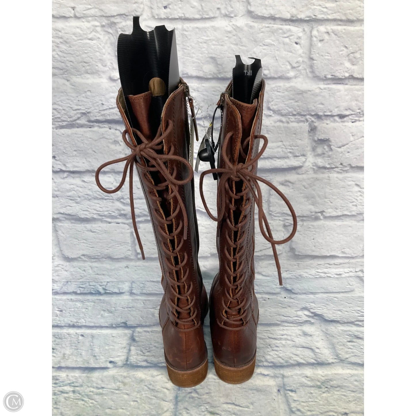 Boots Knee Heels By Sofft In Brown, Size: 7.5