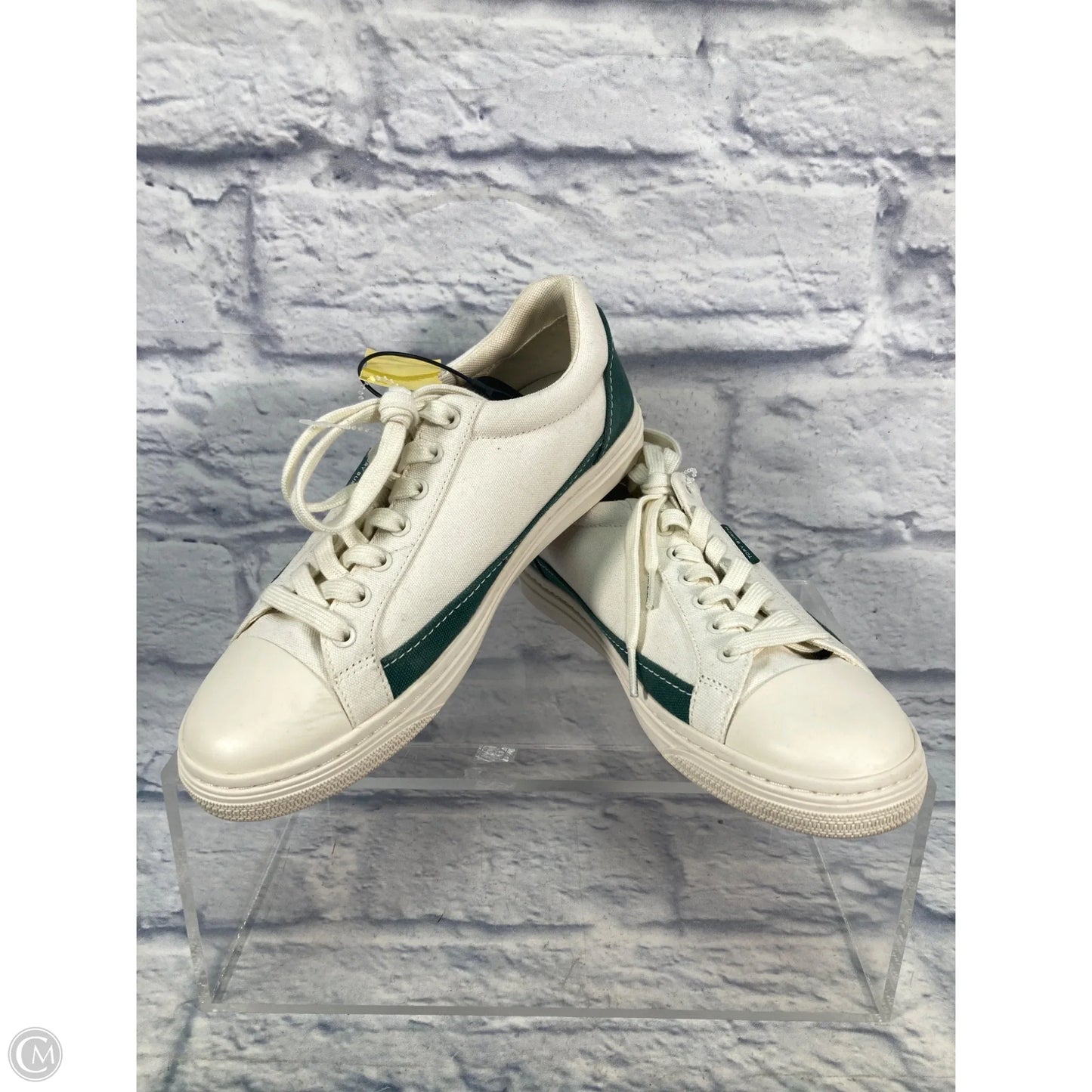 Shoes Designer By Tory Burch In Green & White, Size: 9.5