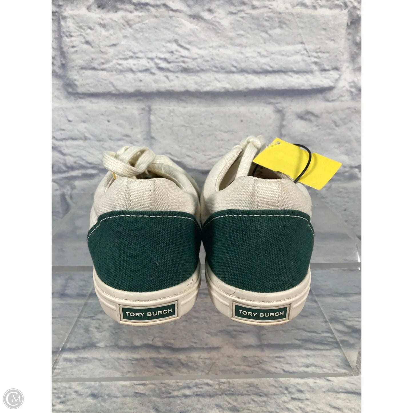 Shoes Designer By Tory Burch In Green & White, Size: 9.5