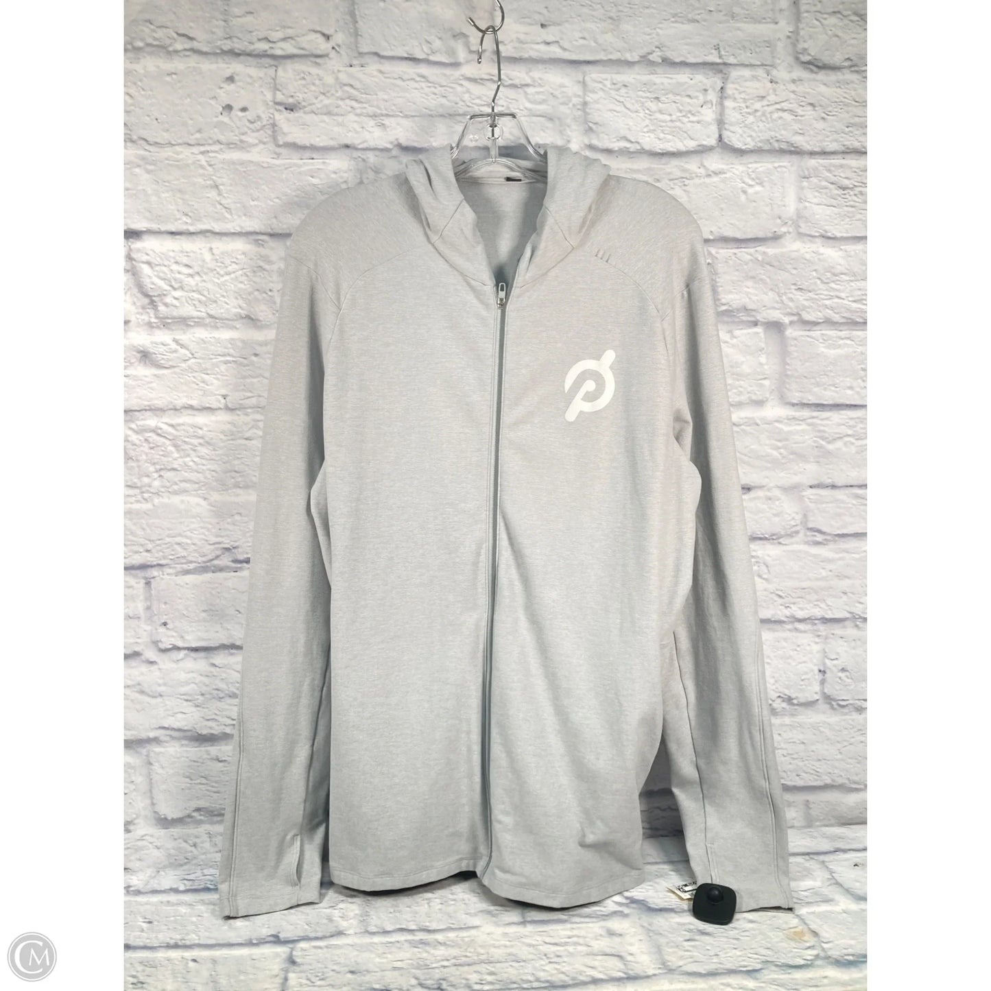 Athletic Jacket By Lululemon In Grey, Size: L