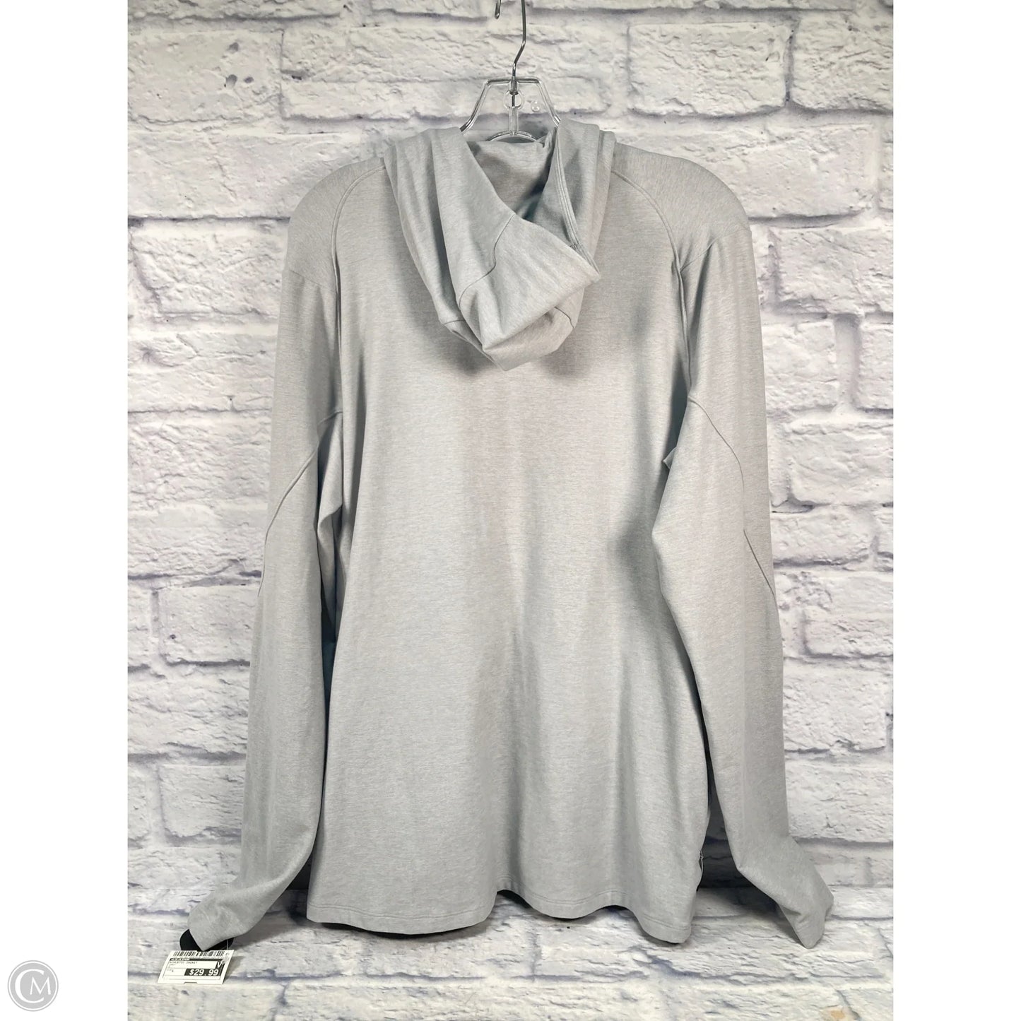 Athletic Jacket By Lululemon In Grey, Size: L