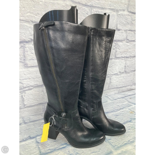 Boots Knee Heels By Ecco In Black, Size: 6