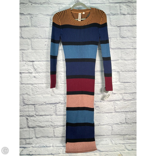 Dress Casual Maxi By Dolan Left Coast In Black & Blue, Size: Xs