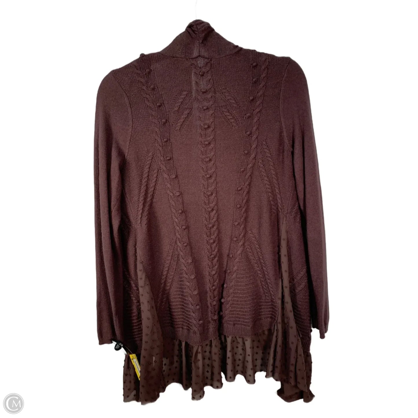 Sweater Cardigan By Anthropologie In Brown, Size: S