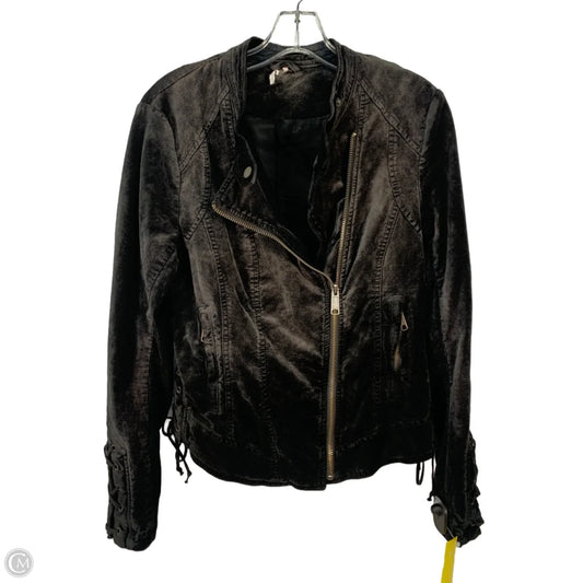 Jacket Moto By Free People In Black, Size: S