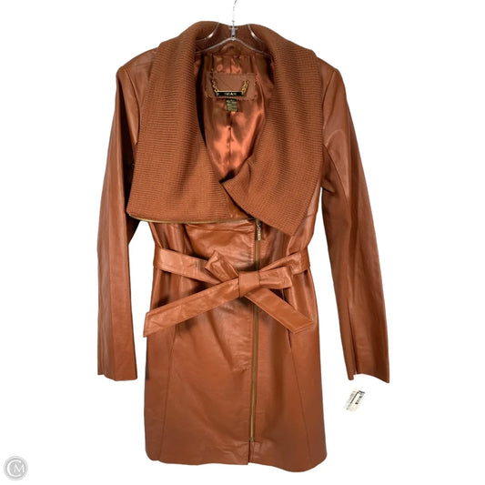 Boots Knee Heels By Crown Vintage In Brown, Size: 10