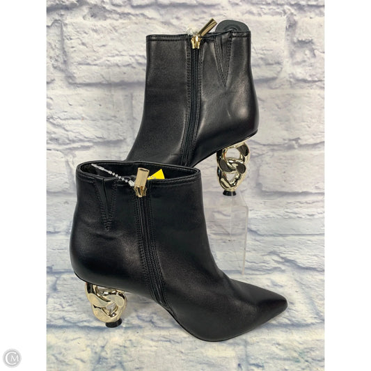 Boots Ankle Heels By White House Black Market In Black & Gold, Size: 7.5