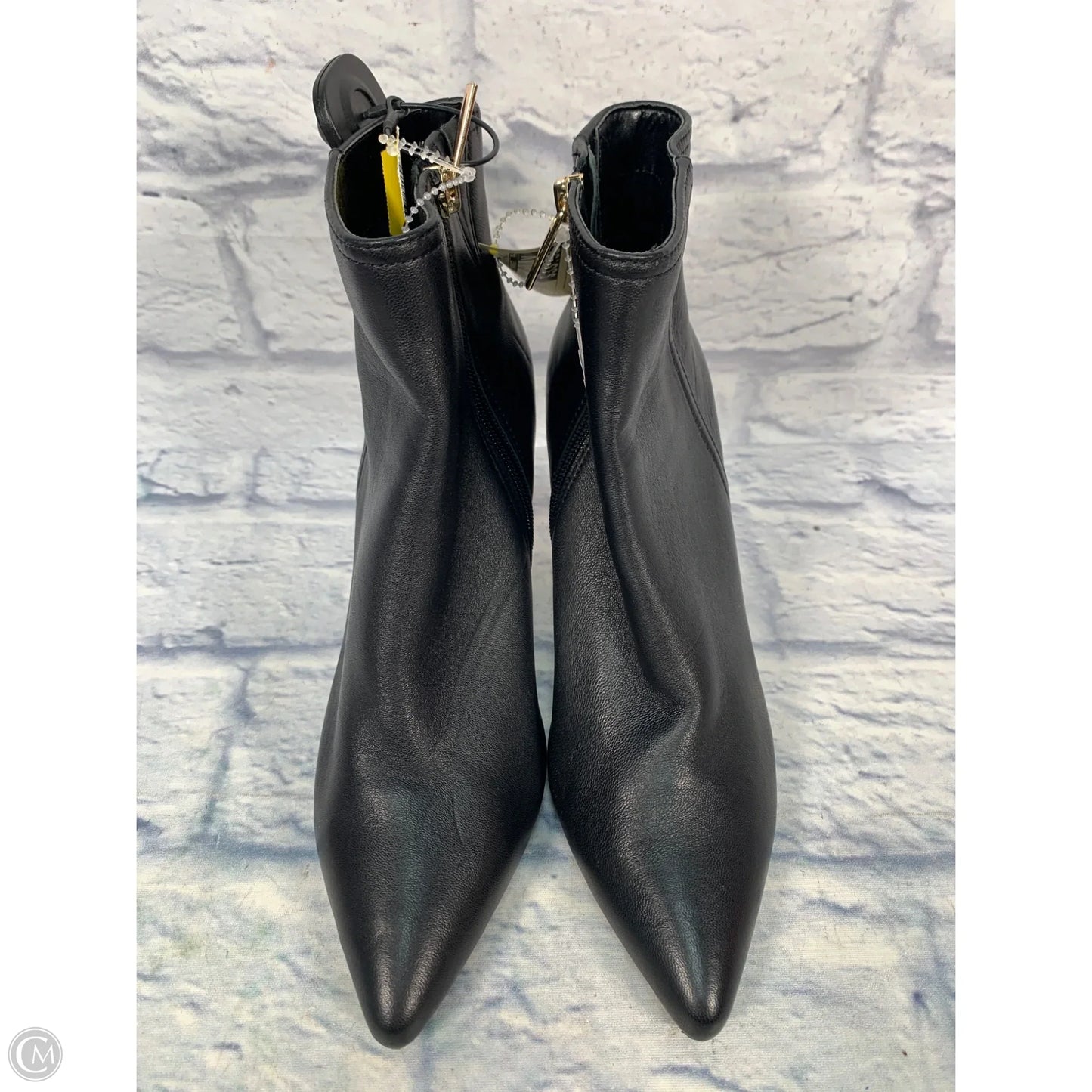 Boots Ankle Heels By White House Black Market In Black & Gold, Size: 7.5