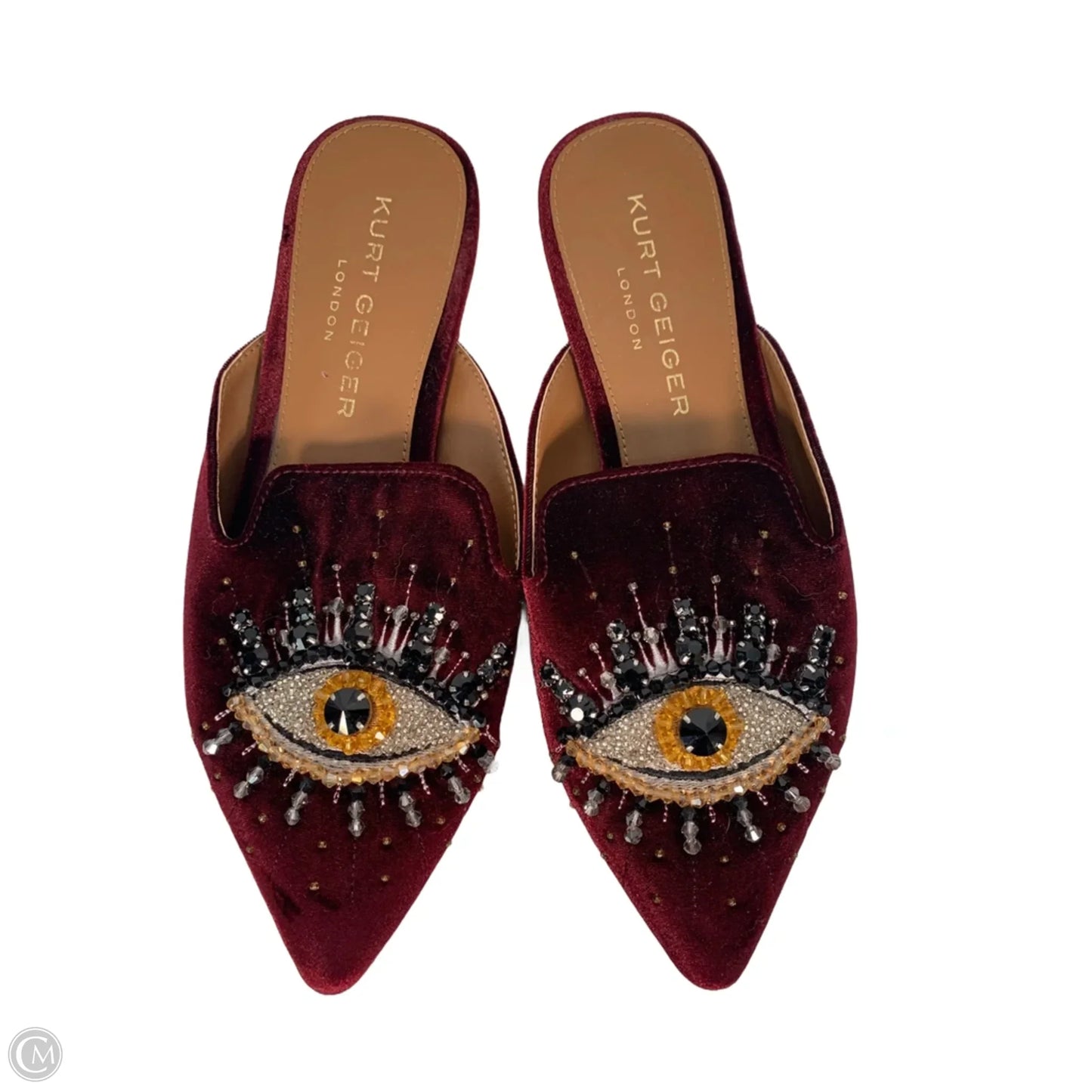 Shoes Designer By Kurt Geiger In Maroon, Size: 5.5