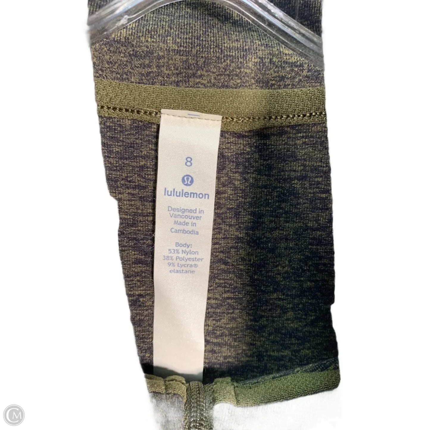 Athletic Jacket By Lululemon In Green, Size: M