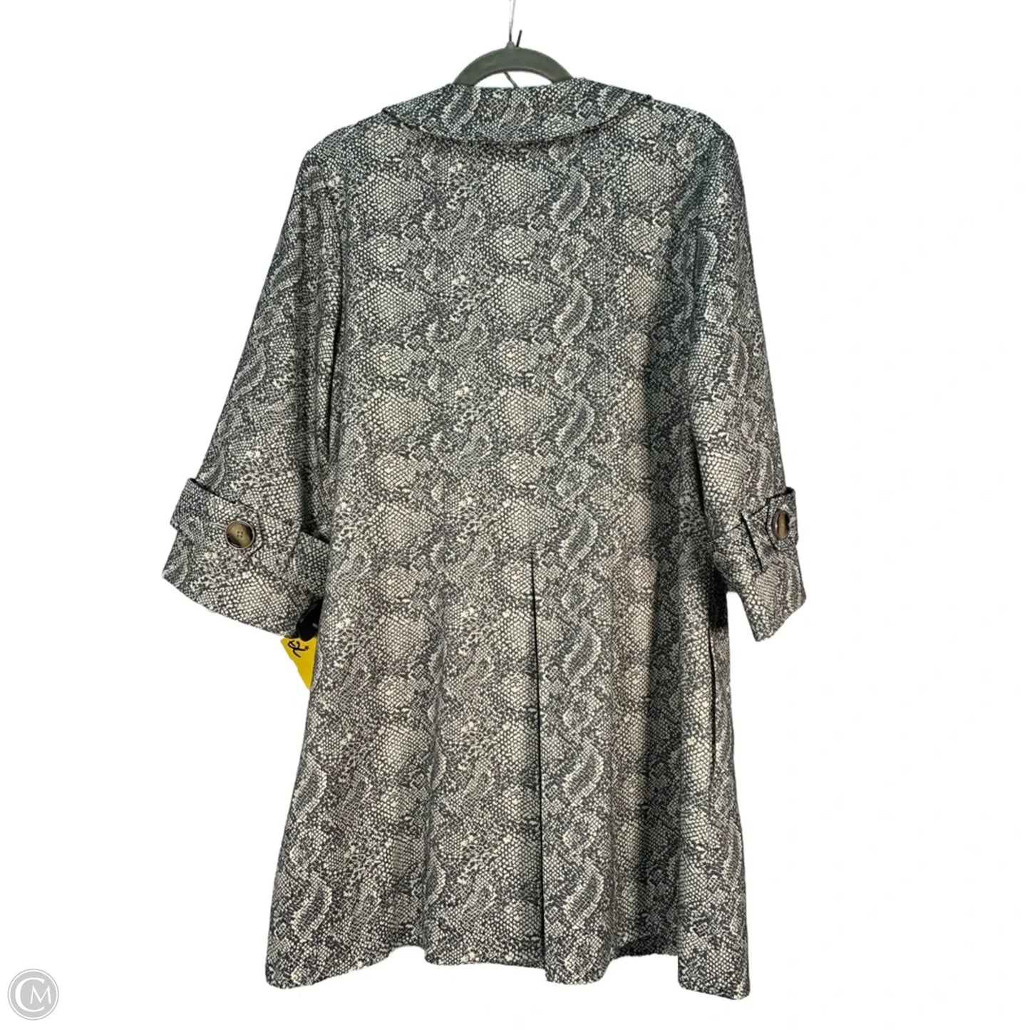 Coat Peacoat By Cabi In Snakeskin Print, Size: M