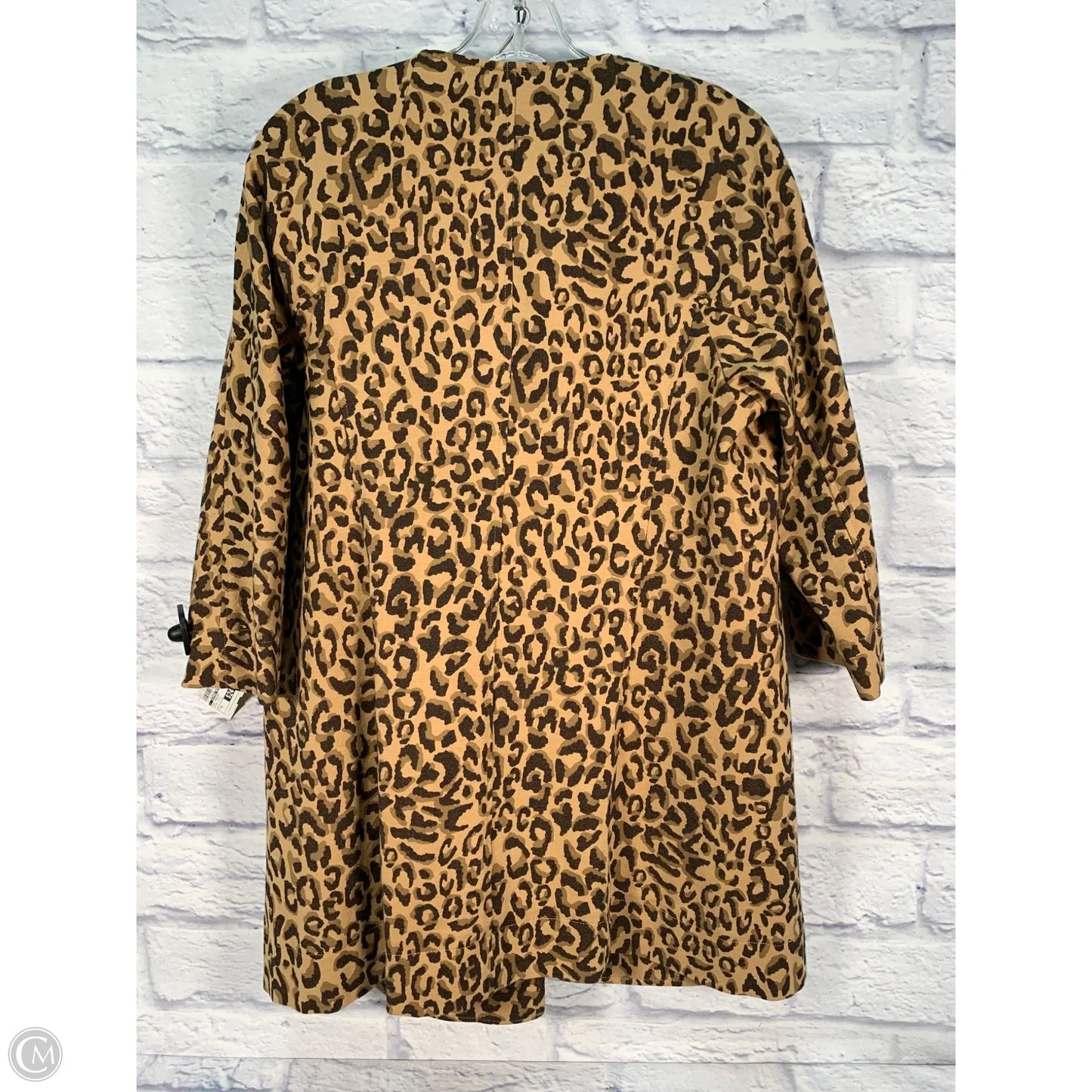 Coat Peacoat By Clothes Mentor In Animal Print, Size: M